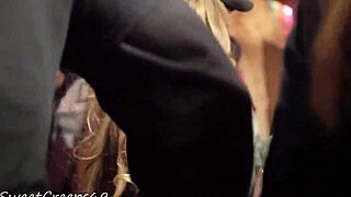 Latina Bubble Butt Spandex Leggings Creeped on Candid Concert Voyeur