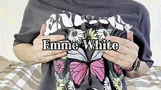 milf tests gym outfits on sex machine with guided jerkoff instructions