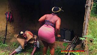 stepmother's juicy wet pussy deeply fucked after bush hunt creampie