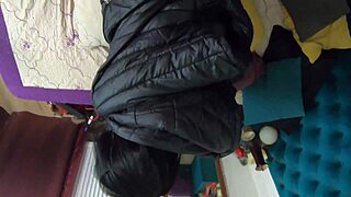 damn that shiny leotard hugging my curves doggystyle cum dripping all over it