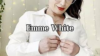 milf tests gym outfits on sex machine with guided jerkoff instructions