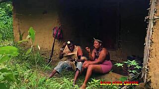 stepmother's juicy wet pussy deeply fucked after bush hunt creampie