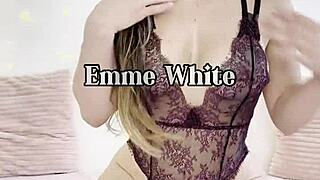 milf tests gym outfits on sex machine with guided jerkoff instructions