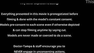 Dr Tampa's Orgasm Research: Big clit Naomi Alice spreads shaved pussy in latex gloves, humiliation gaping to tits orgasm! 🔥💦