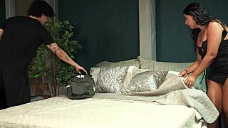 stepson shares bed with stepmom after hotel mixup fulfilling his wild fantasy