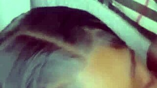 my shy petite stepsis got caught again on knees sucking 10 inch big black cocks till orgasm 😩🍆💦