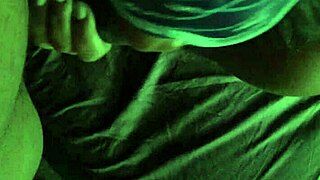 redbone babe savors thick cock shadows in the night