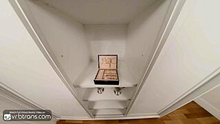 busty brunette tgirl cop in uniform bends over for shemale anal pounding with monster cock 😈🍑