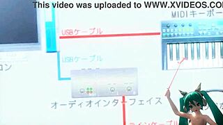 Hatsune Miku's nude mod reveals big tits ass in full odds&ends diva glory