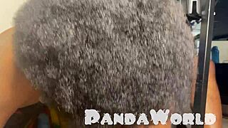 FFM Ebony Threesome Swallows Monster BBC Cum