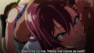 Naughty teacher seduces student for big cock hentai-style pounding.