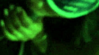 redbone babe savors thick cock shadows in the night