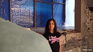 Lulu Gun Begs Old Man's Cock After Facial in Tight Pussy!