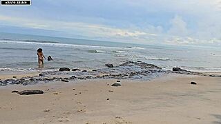 wild beach banging turns emotional with big black cocks creampie group interracial tits dripping