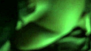 redbone babe savors thick cock shadows in the night