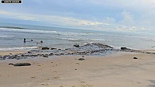 wild beach banging turns emotional with big black cocks creampie group interracial tits dripping