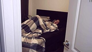 i wake up horny and stroke my cock hard choking it deep