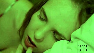 blonde glasses teen shares muscular boyfriend's monster cock with horny neighbor friend