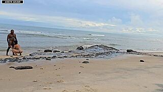 wild beach banging turns emotional with big black cocks creampie group interracial tits dripping