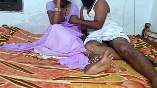 desi hot wife gets her shaved pussy devoured close-up by hubby in homemade lick fest