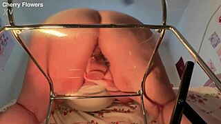 curvy big ass bbw milf shakes cheeks riding huge dildo on creamy fat pussy