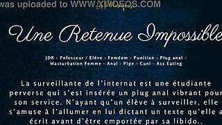 She endures impossible french femdom anal detention