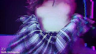 goth girlfriend addison vodka begs for your creampie surprise