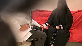 Lucky doctor scores deep blowjob from sexy hijab patient in hospital