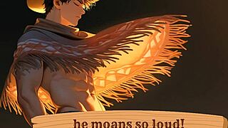 damn he moans like crazy when he cums hard from that erotic solo tease