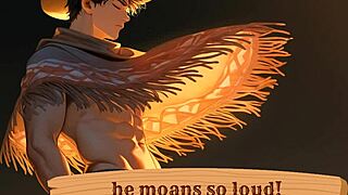 damn he moans like crazy when he cums hard from that erotic solo tease