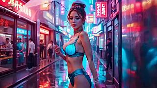 retro robot women deepthroat suck ride doggystyle and cumswap in 3some