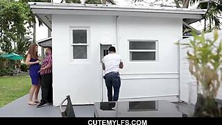 Curvy Milf Cheats on Husband Riding Stepson's Huge Cock