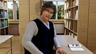 NERDY MILF TEACHER Fucks STUDENT HARDCORE MISSIONARY WITH VIBRATOR MONSTER COCK ORGASM!