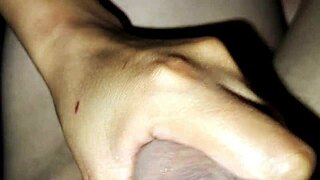 mouth fucked rough then doggy pounded by bull after jerking cuck hubby off to cum 😈🍆💦😂