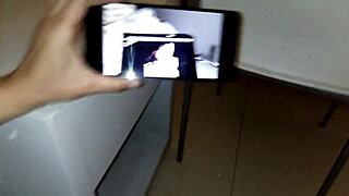 i rub my big clit pussy while cuck hubby films