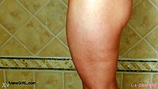 damn that blonde milf model's shower body is straight fire daddy