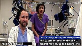 Freshman Nurse Forces Hitachi Orgasm on Jackie Banes!