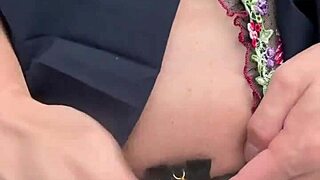 prim schoolgirl in embarrassing lingerie gets clit bell and anal training