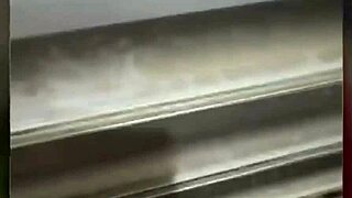 amateur milf bends over for huge cock anal in public toilet video call