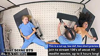 Jasmine Roses' Thighs Jiggle Before Cum Blast in BDSM Nurse Play