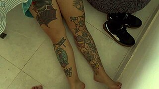 Chubby Colombian maid's see-through panties cameltoe begs for POV doggystyle pounding