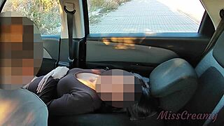 Dogging STEPDAUGHTER after school! Voyeur fucks her PUSSY till SQUIRT!