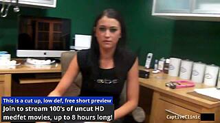 Blindfolded nurse alexis grace ties patient in hospital for vibrator torment and moaning orgasms