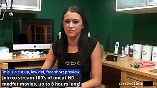 Blindfolded nurse alexis grace ties patient in hospital for vibrator torment and moaning orgasms