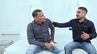 Mike and bruno destroy skinny latina sussy's round ass with rough anal creampie and piss