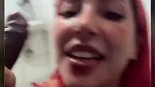 amateur milf bends over for huge cock anal in public toilet video call