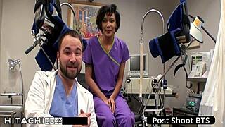 Freshman Nurse Forces Hitachi Orgasm on Jackie Banes!