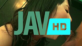 mihono's brunette jav mouth slurps asian cock then rides rough and wild