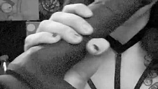 damn this latina goes sloppy on huge bbc dildo deepthroat suck fest 💦🍆🔥