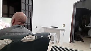 Club dancer's boss interview turns into raw doggy creampie fuck